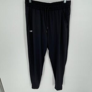Under Armour Women's Black Drawstring Elastic Waist Jogger Pants Size Medium